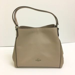 NWT Coach Shoulder Bag Grey Birch Mixed Leather